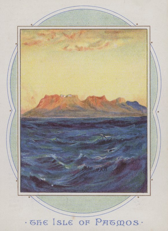 Isle of Patmos (chromolitho) av Henry Andrew Harper