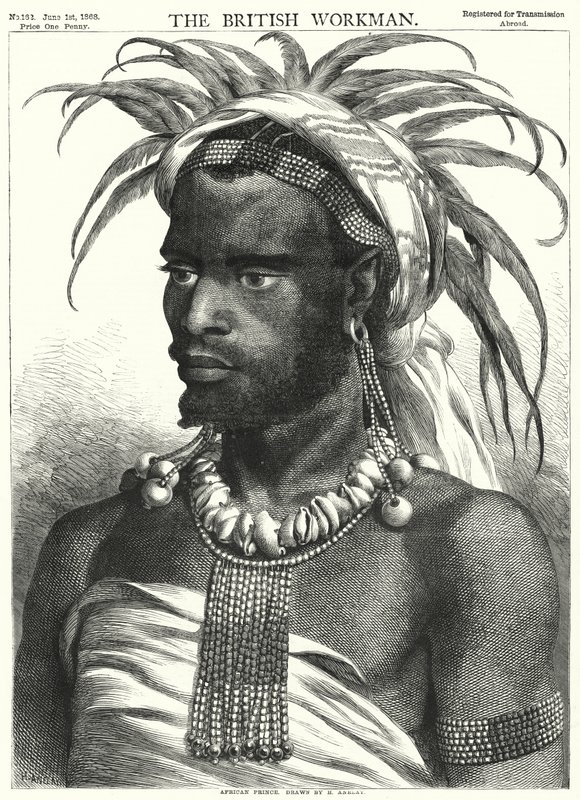 Afrikansk prins (gravering) av Henry Anelay