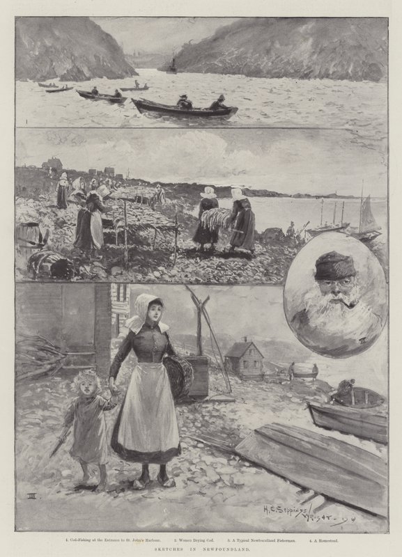 Skisser i Newfoundland av Henry Charles Seppings Wright