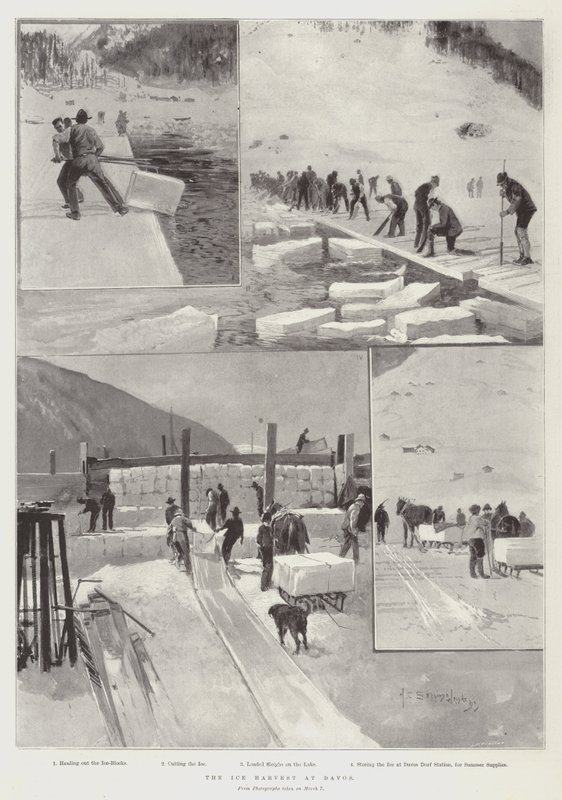 Ishøsten i Davos av Henry Charles Seppings Wright