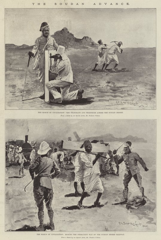 The Soudan Advance (litho) av Henry Charles Seppings Wright