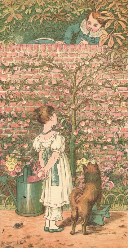 Pratsomme mennesker (farge litho) av Henry Hetherington Emmerson
