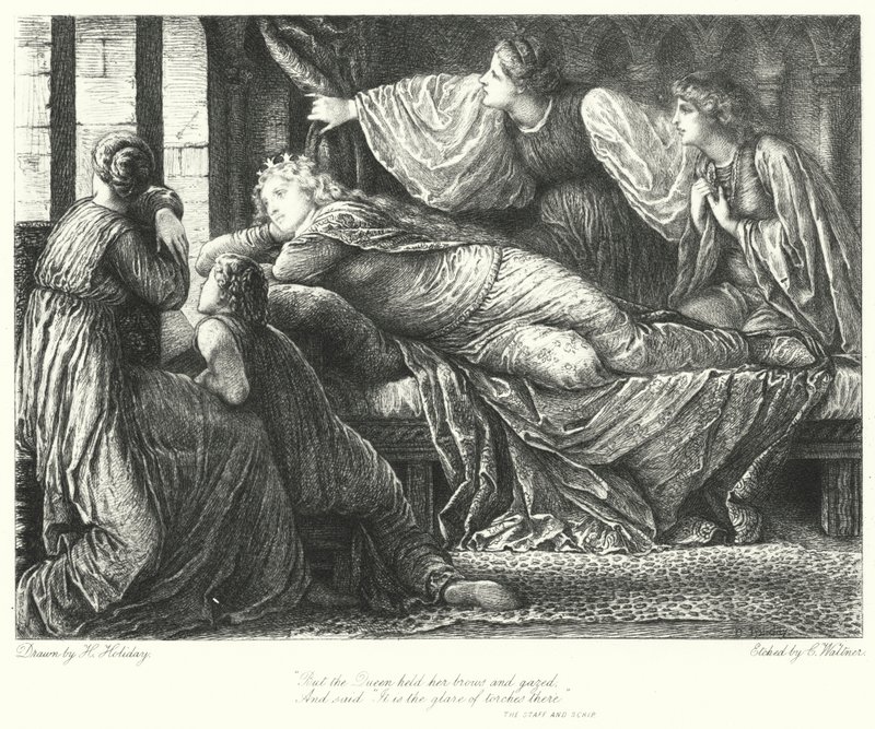 The Staff And Scrip (gravering) av Henry Holiday