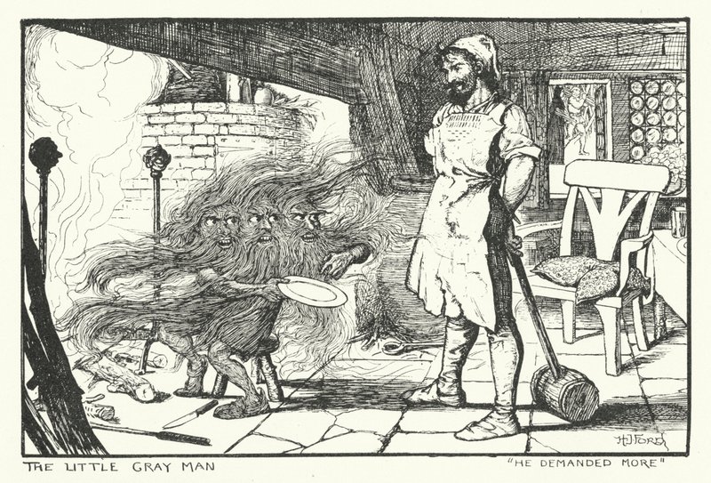 Han krevde mer (gravering) av Henry Justice Ford