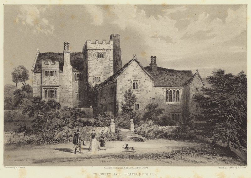 Throwley Hall, Staffordshire av Henry Lark Pratt