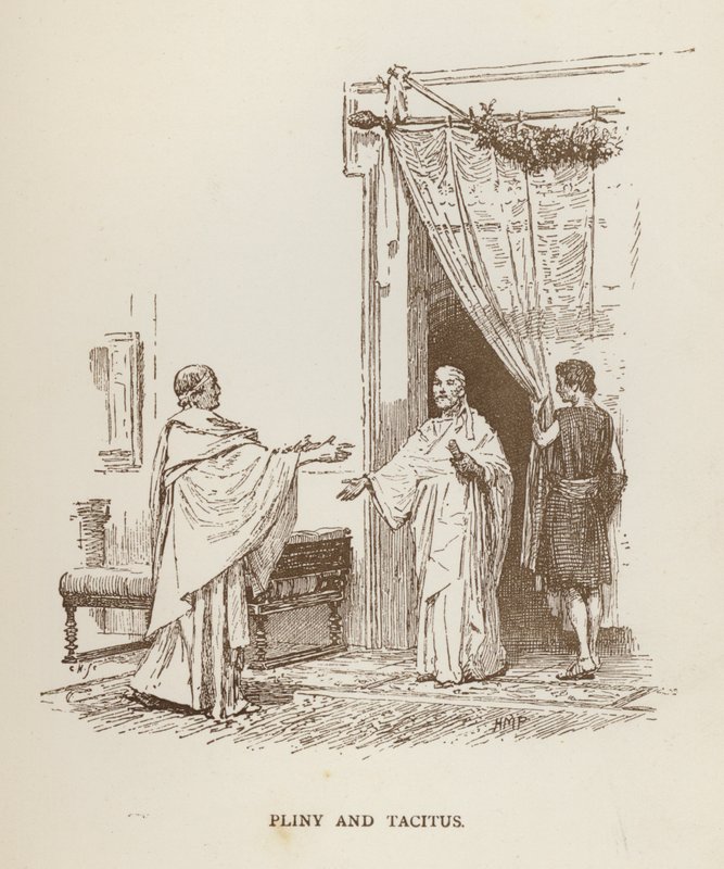 Plinius og Tacitus (litho) av Henry Marriott (after) Paget