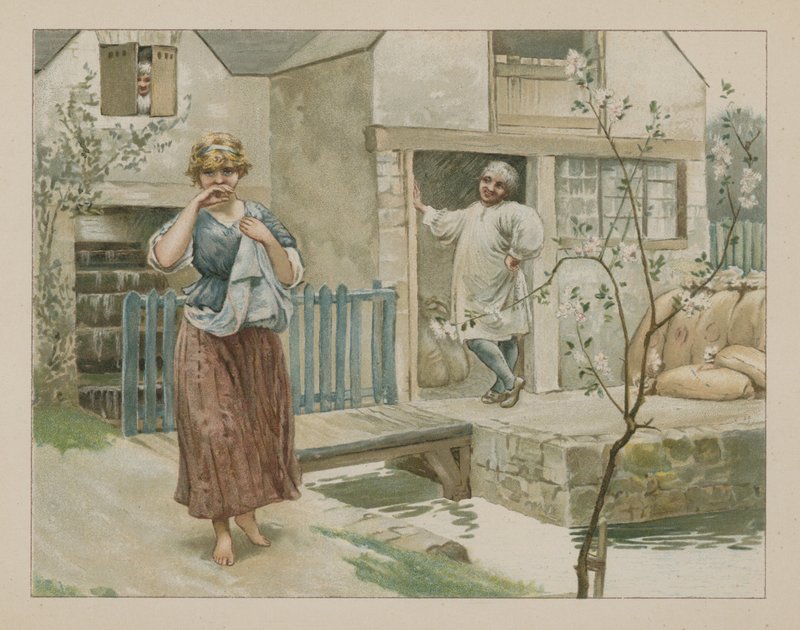 Hei, den støvete mølleren (chromolitho) av Henry Marriott Paget