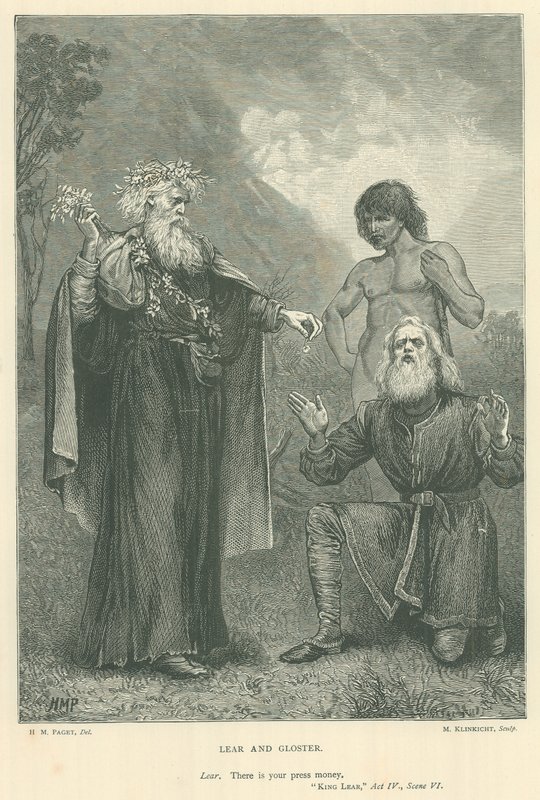Illustrasjon for Kong Lear av Henry Marriott Paget