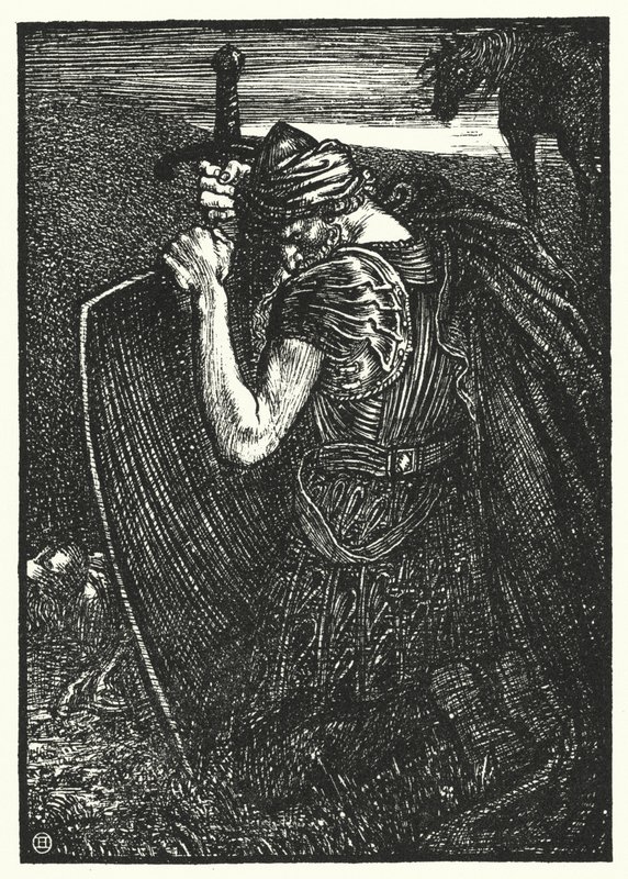 Matthew Arnold-dikt: Sohrab og Rustum (gravering) av Henry Ospovat