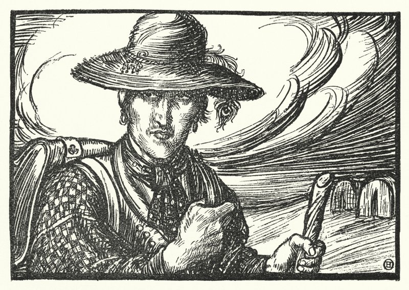 Matthew Arnold-dikt: The Scholar Gipsy (gravering) av Henry Ospovat