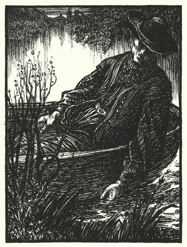 Matthew Arnold-dikt: The Scholar Gipsy (gravering) av Henry Ospovat
