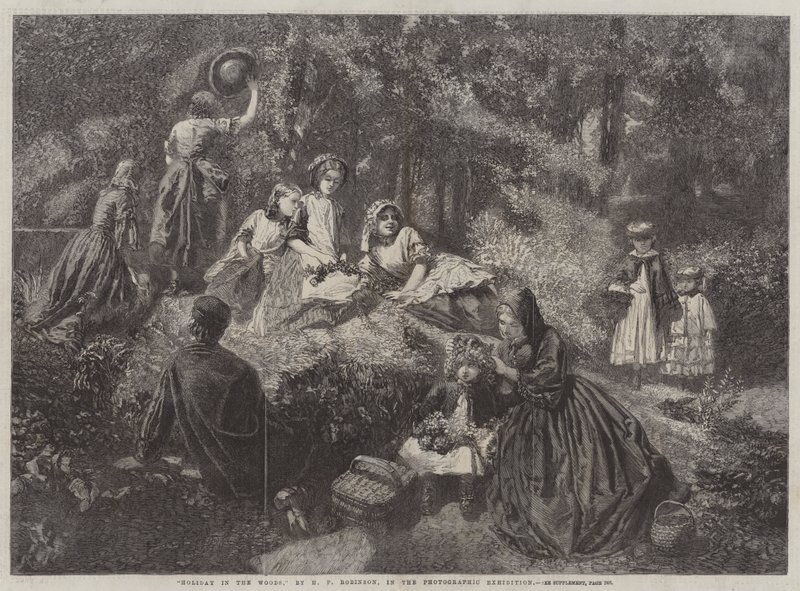Ferie i skogen av Henry Peach Robinson
