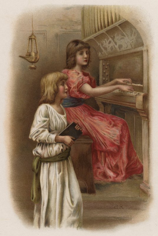 Morgensalme (farge litho) av Henry Ryland