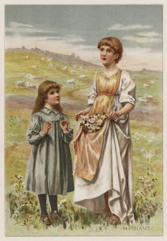 Vi vil prise deg (farge litho) av Henry Ryland