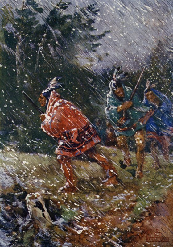 Jakt i hardt vær av Henry Sandham