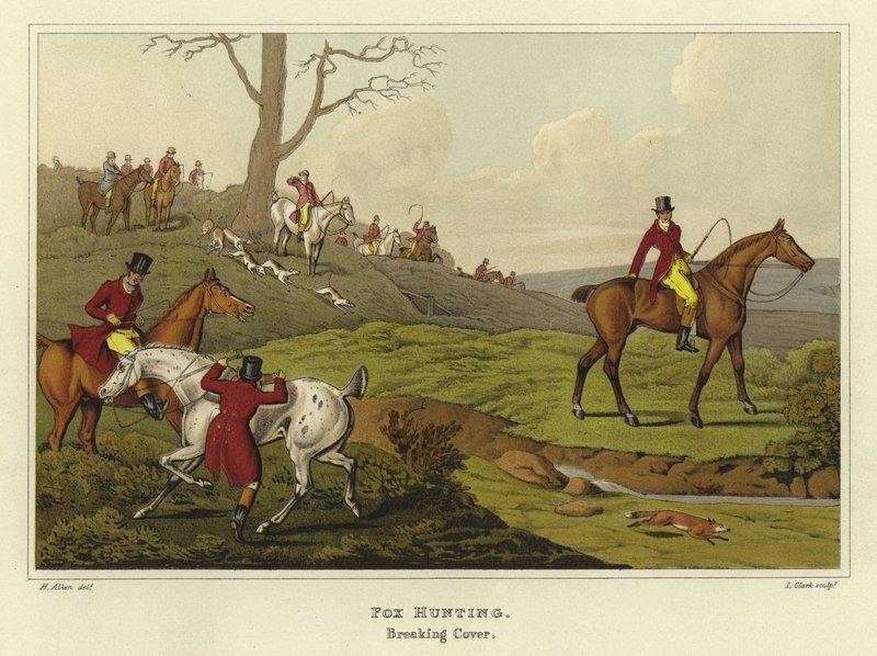 Revejakt (chromolitho) av Henry Thomas Alken