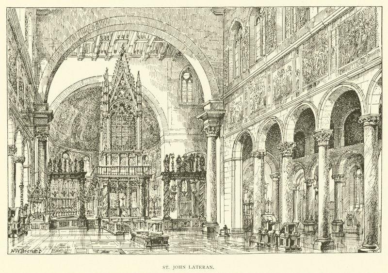 St John Lateran (gravering) av Henry William Brewer