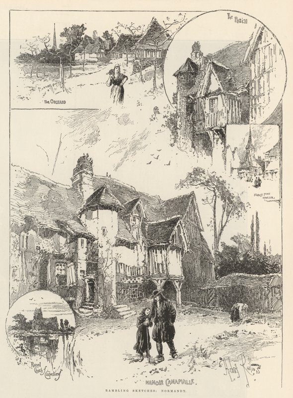 Vandrende skisser, Normandie av Herbert Railton