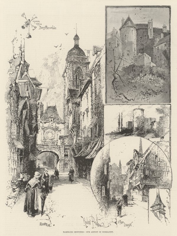 Vandrende skisser, vår kunstner i Normandie av Herbert Railton