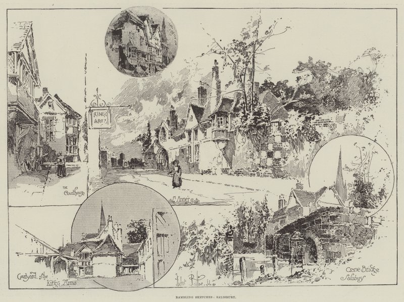 Rambling Sketches, Salisbury av Herbert Railton