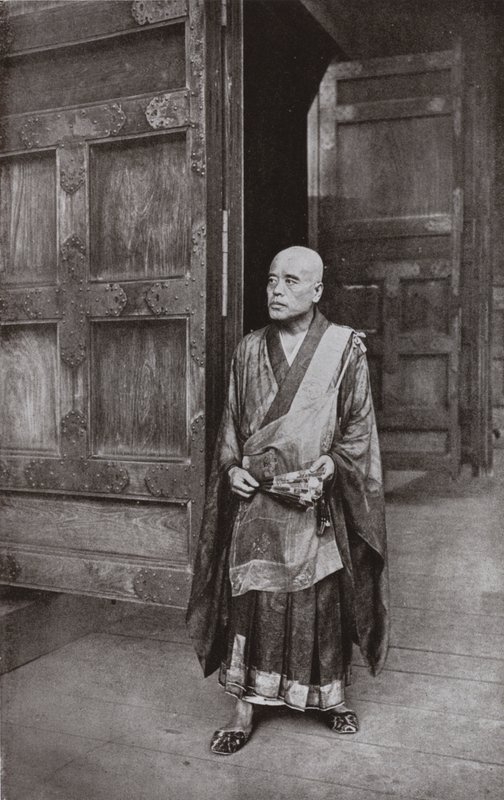 En Buddhas prest (s/hvitt-bilde) av Herbert Ponting
