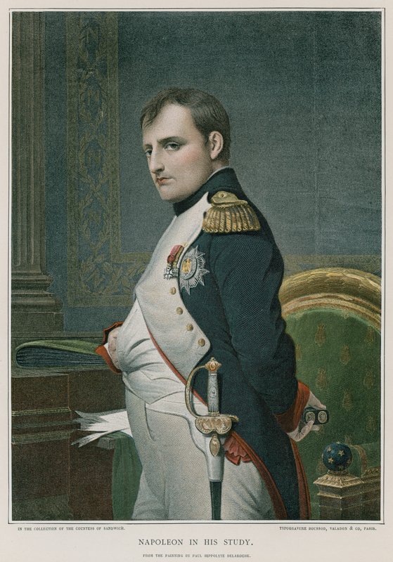 Napoleon i studiet sitt av Hippolyte Delaroche