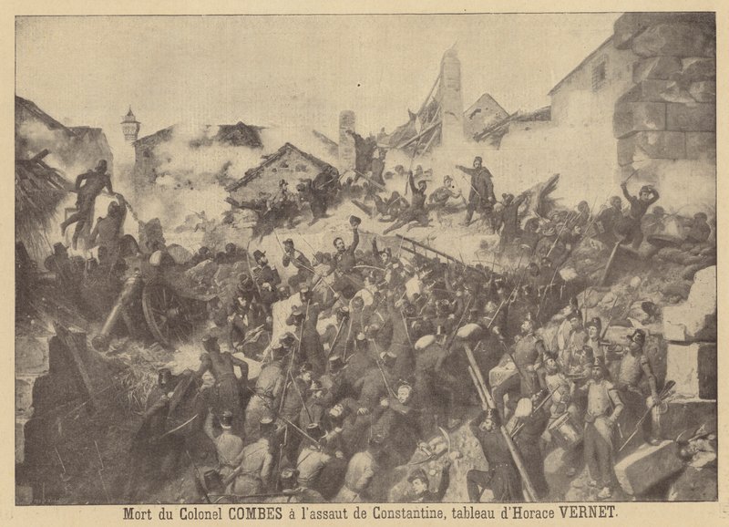 Fangsten av Konstantin, 1837 av Emile Jean Horace Vernet