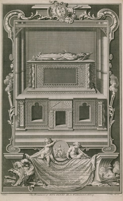 Monumentet til kong Henry III av Hubert Francois Gravelot