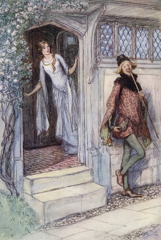 Illustrasjon for The Merry Wives of Windsor av Hugh Thomson
