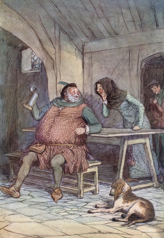 Illustrasjon for The Merry Wives of Windsor av Hugh Thomson