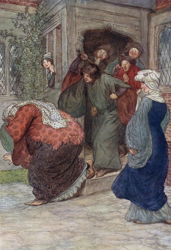 Illustrasjon for The Merry Wives of Windsor av Hugh Thomson