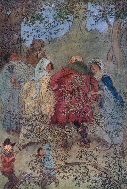 Illustrasjon for The Merry Wives of Windsor av Hugh Thomson