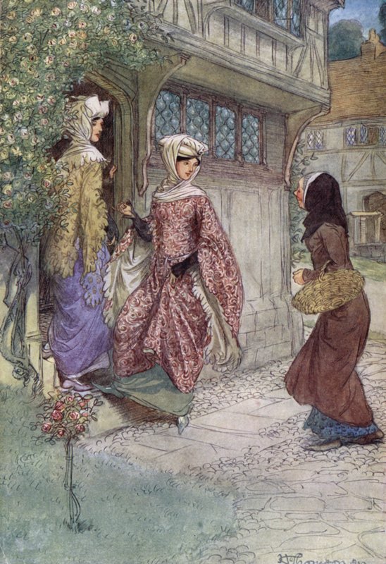 Illustrasjon for The Merry Wives of Windsor av Hugh Thomson