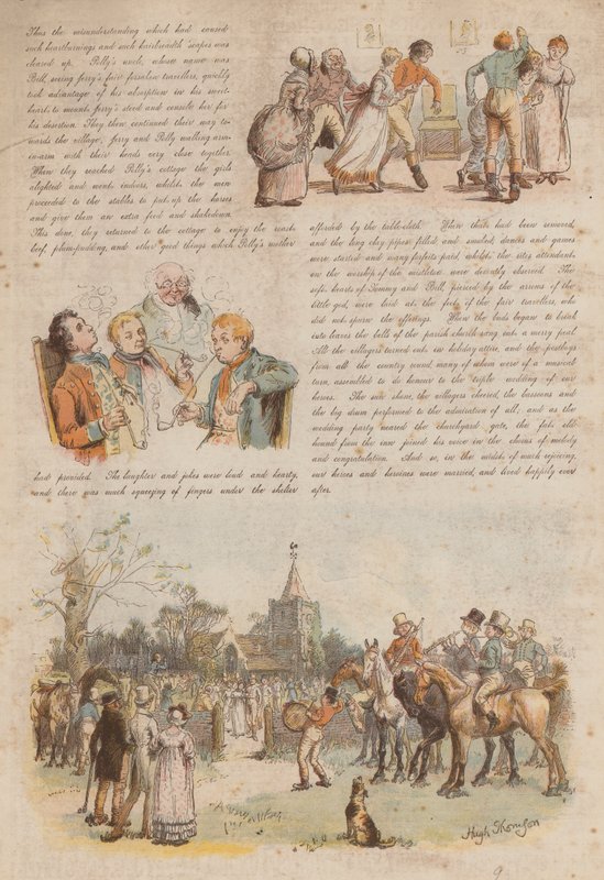 The Loves and Jealousies of Two Jolly Postboys (chromolitho) av Hugh Thomson