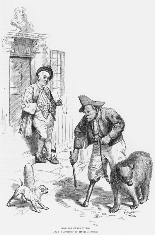 Hogarth i studiet sitt av Hugh Thomson