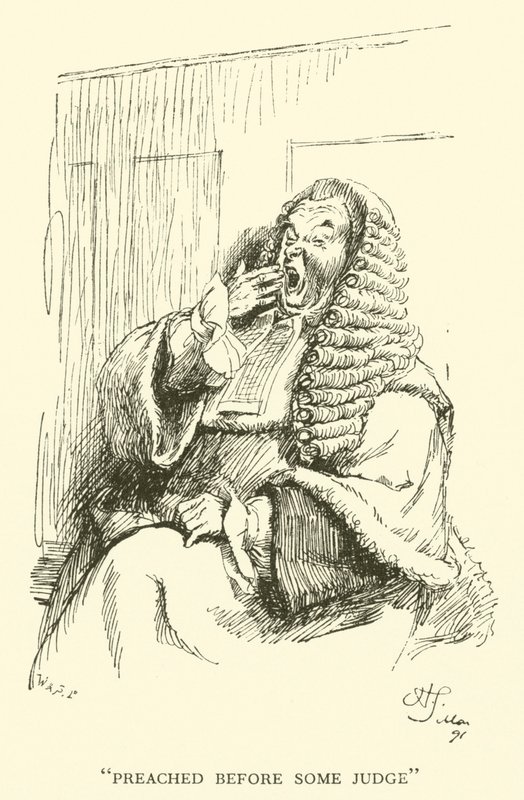 Forkynt for en dommer (gravering) av Hugh Thomson