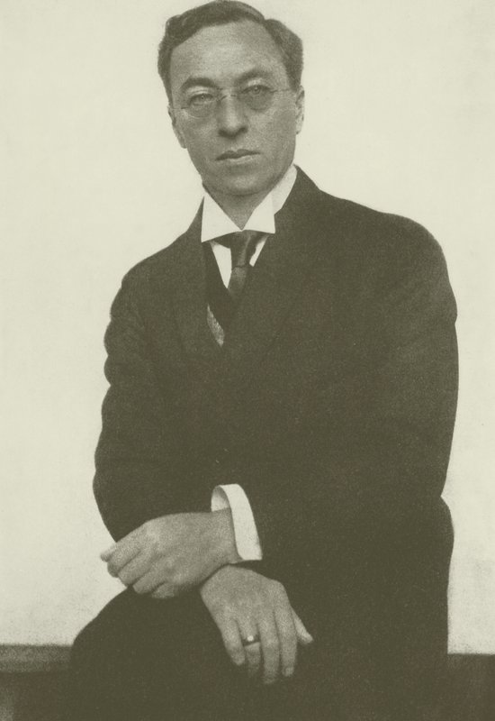 Portrett av Wassily Kandinsky (s/hvitt bilde) av Hugo Erfurth