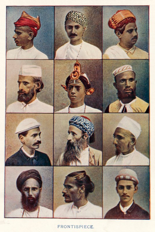 Indiske innfødte: Frontispice (farget bilde) av Indian photographer