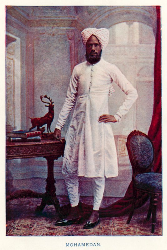 Indiske innfødte: Mohamedan (farget bilde) av Indian photographer