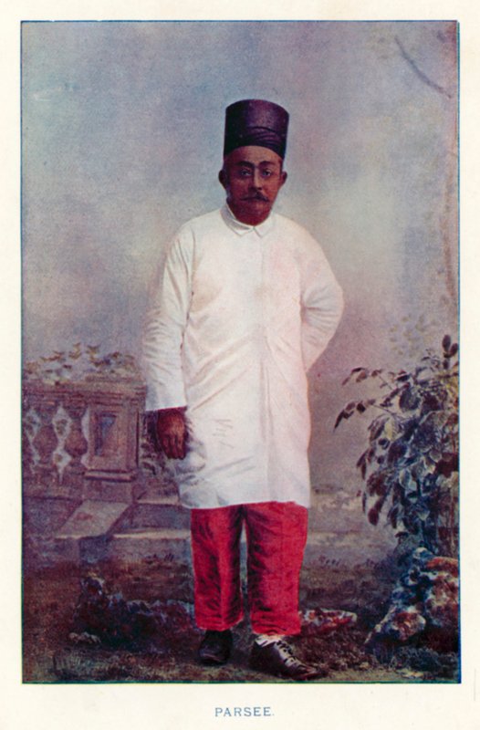 Indiske innfødte: Parsee (farget bilde) av Indian photographer