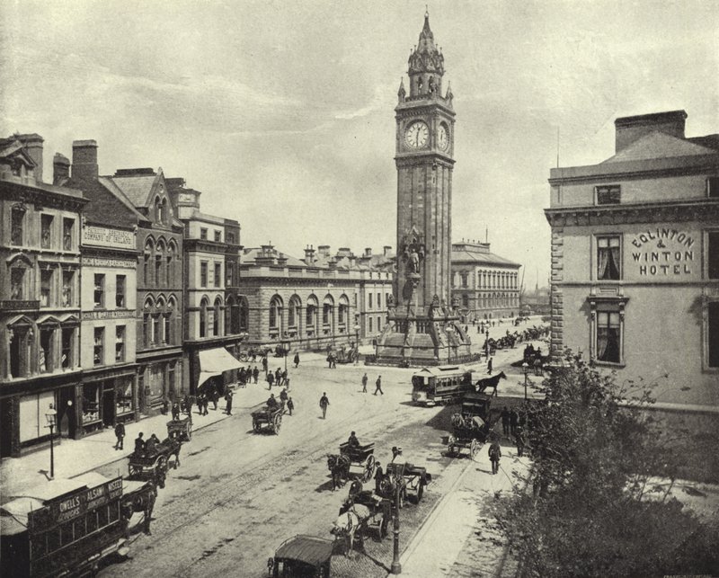 Albert Memorial, Belfast (s/hvitt bilde) av Irish Photographer