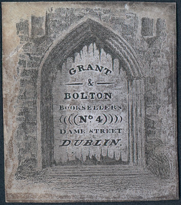 Trade card, Grant & Bolton av Irish School