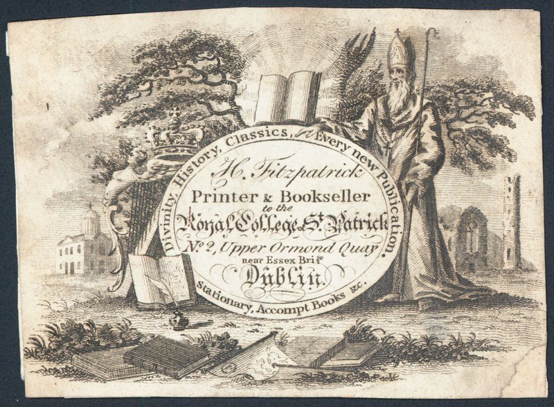 Handelskort, H Fitzpatrick (gravering) av Irish School