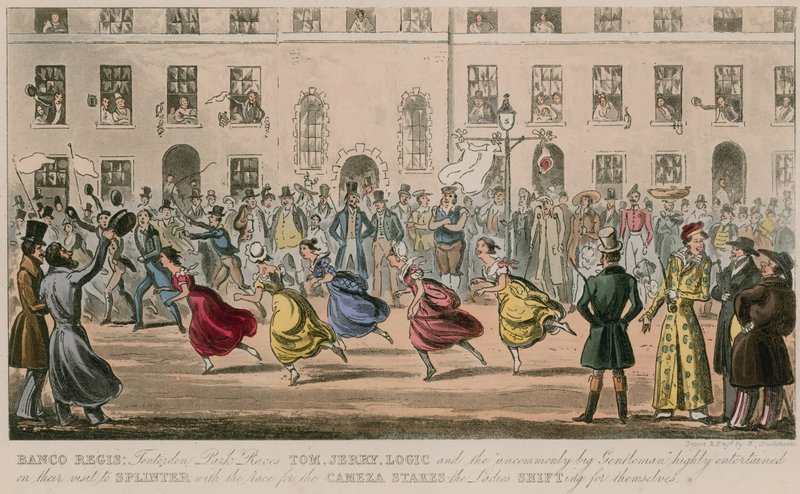Bank Regis av Isaac Robert Cruikshank