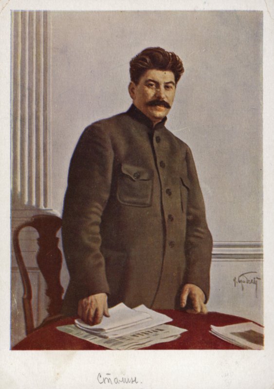 Joseph Stalin, sovjetisk bolsjevikleder av Isaak Israilevich Brodsky