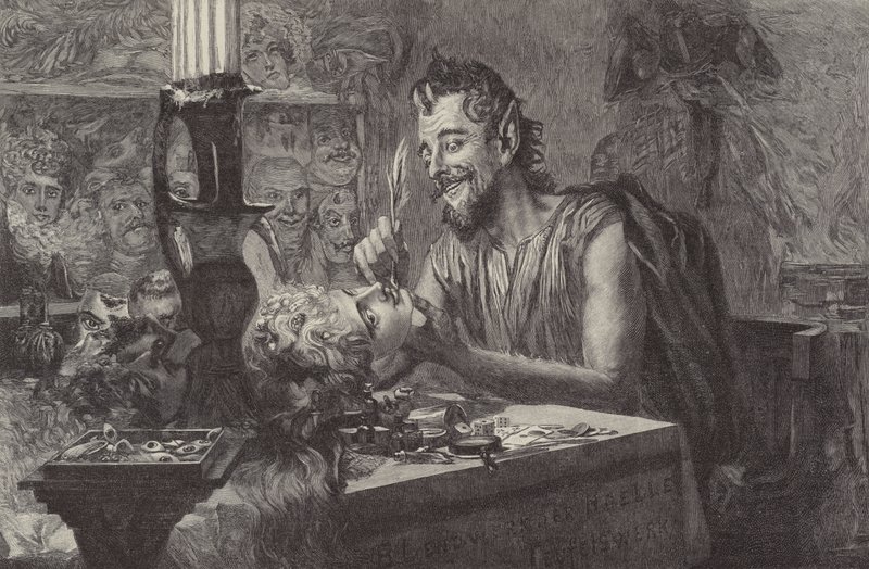 Djevelen skaper masker av Ismael after Gentz