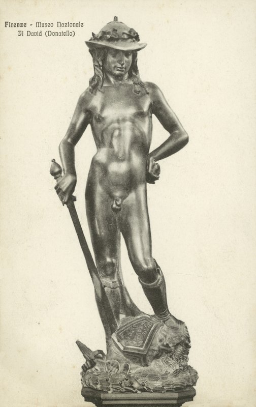 Donatellos David (s/hvitt bilde) av Italian Photographer