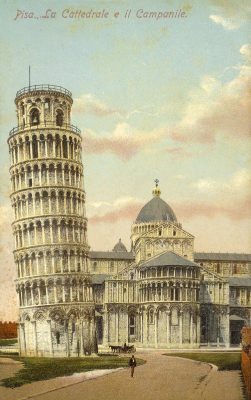Det skjeve tårnet i Pisa og Pisa katedral av Italian Photographer