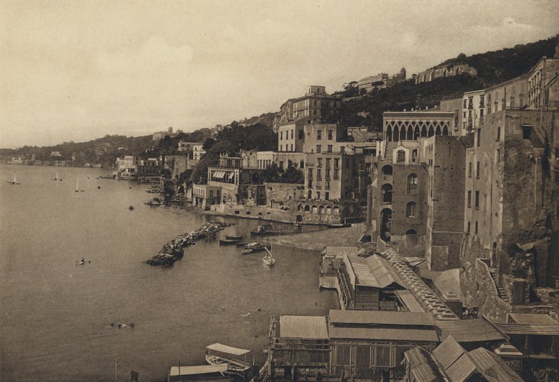 Napoli: Posillipo (s/hvitt bilde) av Italian Photographer