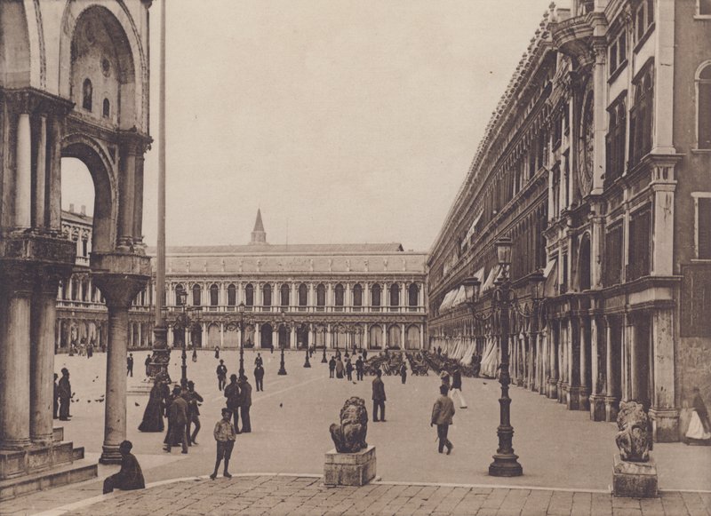 Piazza S Marco Dai Leoncini (s/h-bilde) av Italian Photographer